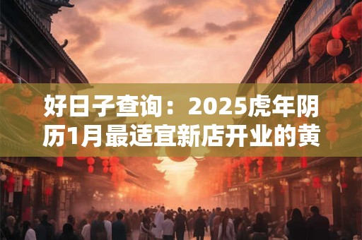 好日子查询：2025虎年阴历1月最适宜新店开业的黄道吉日