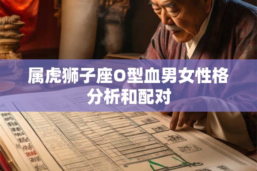 详细阅读:属虎狮子座O型血男女性格分析和配对 属虎狮子座O型血男女性格分析和配对