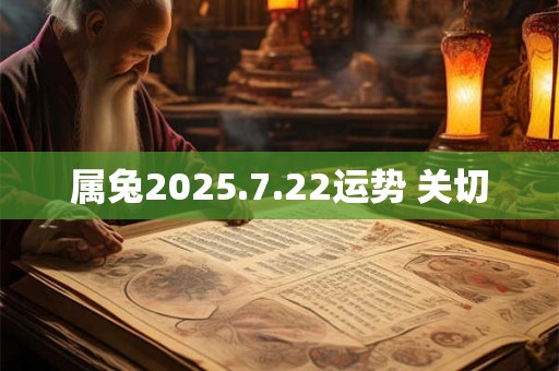 属兔2025.7.22运势 关切