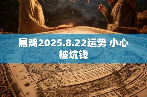 属鸡2025.8.22运势 小心被坑钱