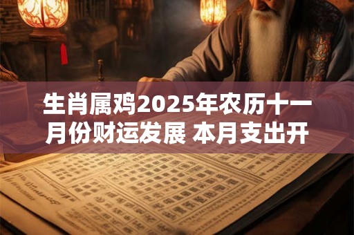生肖属鸡2025年农历十一月份财运发展 本月支出开销较大
