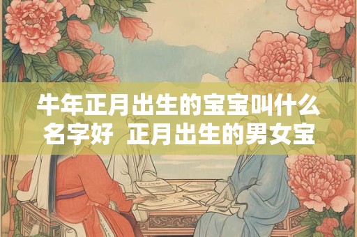 牛年正月出生的宝宝叫什么名字好  正月出生的男女宝宝名字推荐