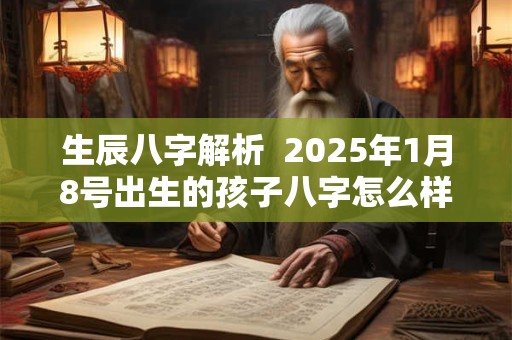 生辰八字解析  2025年1月8号出生的孩子八字怎么样