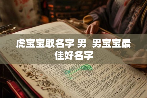 虎宝宝取名字 男  男宝宝最佳好名字