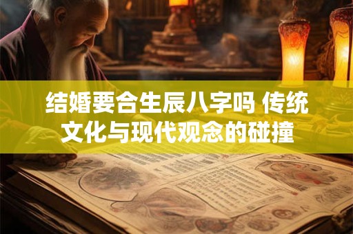 结婚要合生辰八字吗 传统文化与现代观念的碰撞