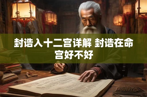 封诰入十二宫详解 封诰在命宫好不好 封诰入十二宫详解 封诰在命宫好不好