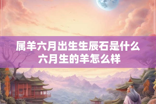 属羊六月出生生辰石是什么 六月生的羊怎么样
