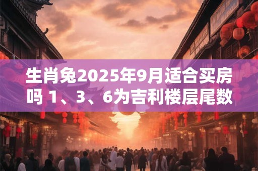 生肖兔2025年9月适合买房吗 1、3、6为吉利楼层尾数