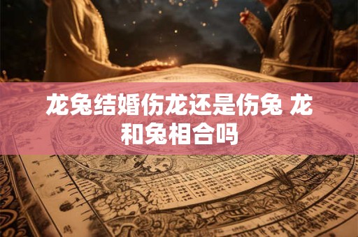 龙兔结婚伤龙还是伤兔 龙和兔相合吗