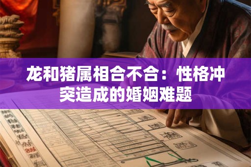 龙和猪属相合不合：性格冲突造成的婚姻难题
