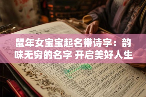 鼠年女宝宝起名带诗字：韵味无穷的名字 开启美好人生