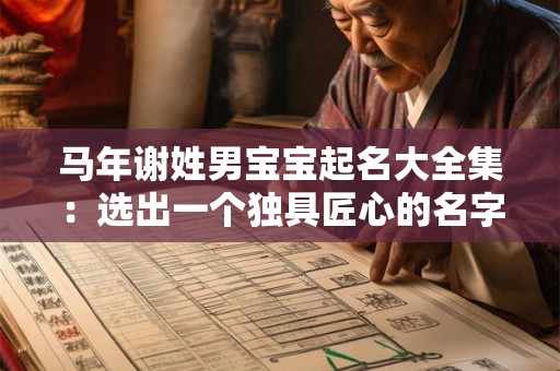 马年谢姓男宝宝起名大全集:选出一个独具匠心的名字 马年谢姓男宝宝起名大全集:选出一个独具匠心的名字