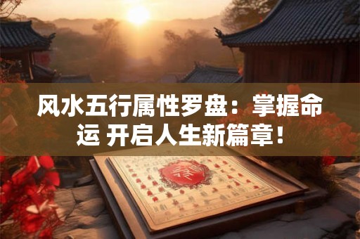 风水五行属性罗盘:掌握命运 开启人生新篇章! 风水五行属性罗盘:掌握命运 开启人生新篇章!
