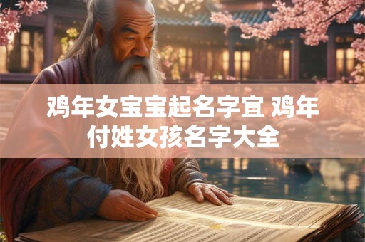 鸡年女宝宝起名字宜 鸡年付姓女孩名字大全