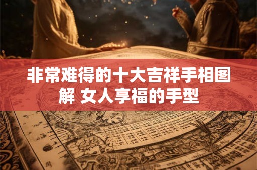 非常难得的十大吉祥手相图解 女人享福的手型