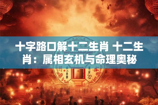 十字路口解十二生肖 十二生肖:属相玄机与命理奥秘 十字路口解十二生肖 十二生肖:属相玄机与命理奥秘