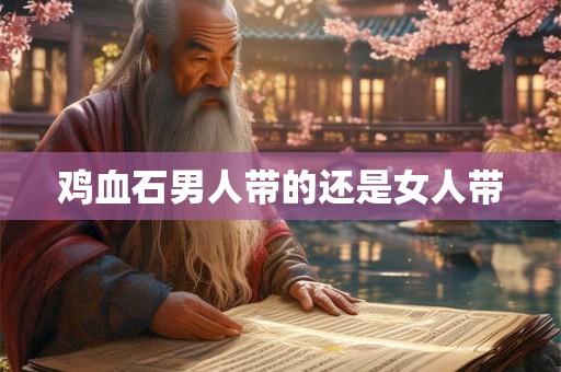 鸡血石男人带的还是女人带
