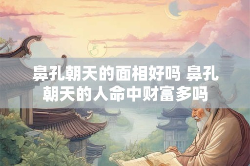 鼻孔朝天的面相好吗 鼻孔朝天的人命中财富多吗