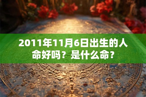 2011年11月6日出生的人命好吗?是什么命? 2011年11月6日出生的人命好吗?是什么命?