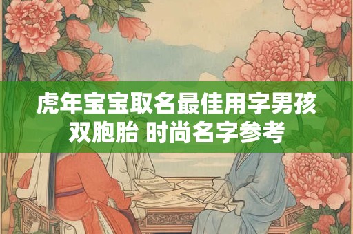 虎年宝宝取名最佳用字男孩双胞胎 时尚名字参考