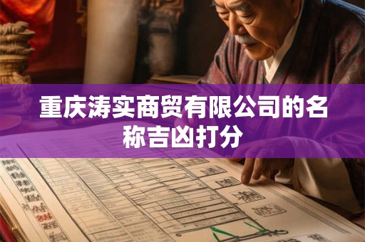 重庆涛实商贸有限公司的名称吉凶打分
