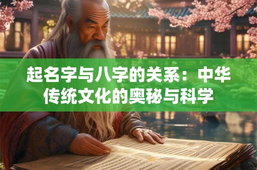 起名字与八字的关系:中华传统文化的奥秘与科学 起名字与八字的关系:中华传统文化的奥秘与科学