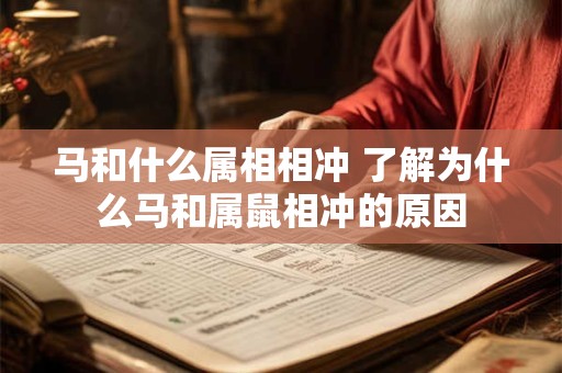 马和什么属相相冲 了解为什么马和属鼠相冲的原因