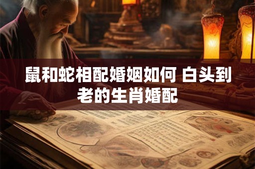 鼠和蛇相配婚姻如何 白头到老的生肖婚配