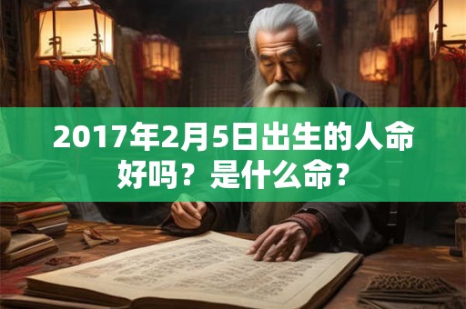 2017年2月5日出生的人命好吗？是什么命？
