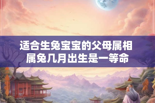 适合生兔宝宝的父母属相 属兔几月出生是一等命 适合生兔宝宝的父母属相 属兔几月出生是一等命