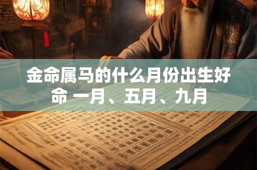 金命属马的什么月份出生好命 一月、五月、九月