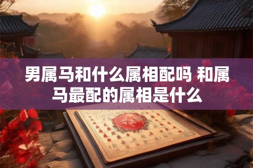 男属马和什么属相配吗 和属马最配的属相是什么
