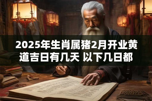 2025年生肖属猪2月开业黄道吉日有几天 以下几日都不错