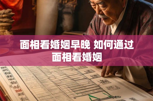 面相看婚姻早晚 如何通过面相看婚姻