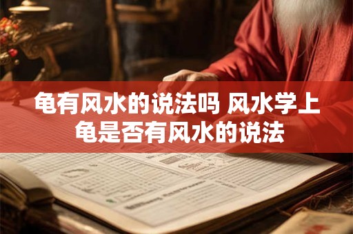 龟有风水的说法吗 风水学上 龟是否有风水的说法 龟有风水的说法吗 风水学上 龟是否有风水的说法