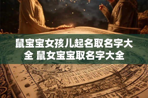 鼠宝宝女孩儿起名取名字大全 鼠女宝宝取名字大全