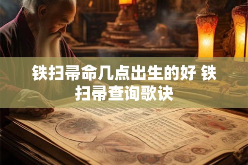 铁扫帚命几点出生的好 铁扫帚查询歌诀