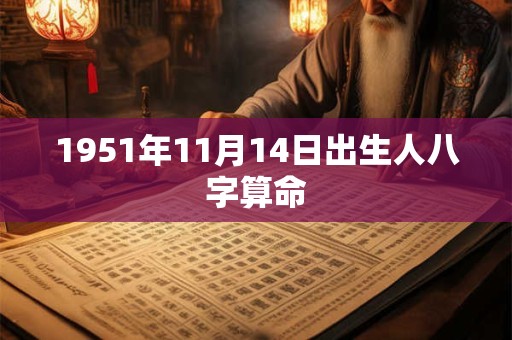 1951年11月14日出生人八字算命