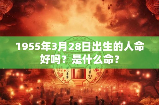 1955年3月28日出生的人命好吗？是什么命？