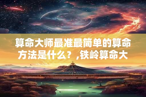 算命大师最准最简单的算命方法是什么？,铁岭算命大师哪个准