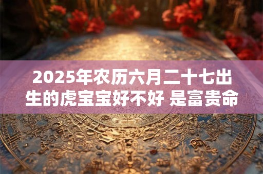 2025年农历六月二十七出生的虎宝宝好不好 是富贵命吗