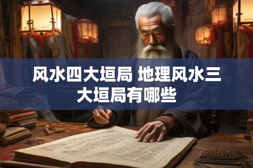 详细阅读:风水四大垣局 地理风水三大垣局有哪些 风水四大垣局 地理风水三大垣局有哪些
