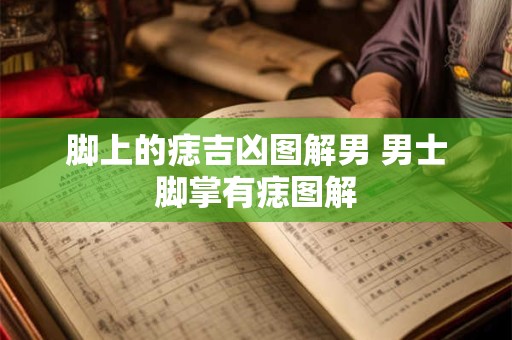 脚上的痣吉凶图解男 男士脚掌有痣图解