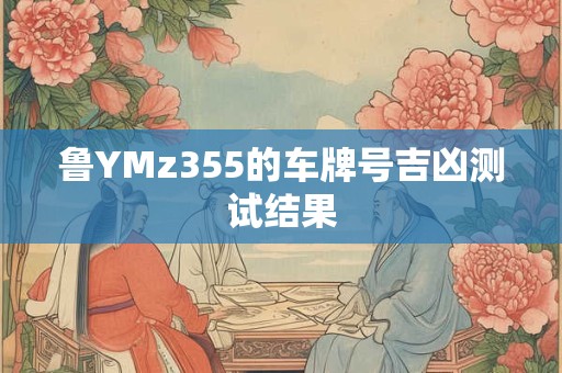 鲁YMz355的车牌号吉凶测试结果