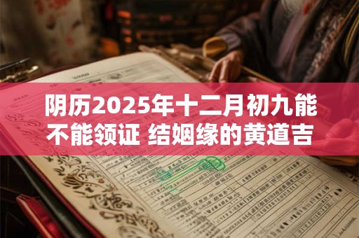 阴历2025年十二月初九能不能领证 结姻缘的黄道吉日