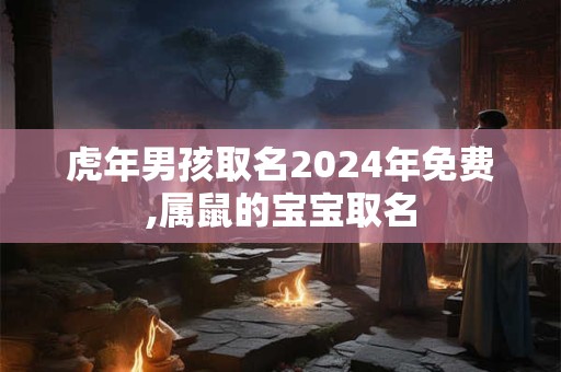 虎年男孩取名2024年免费,属鼠的宝宝取名