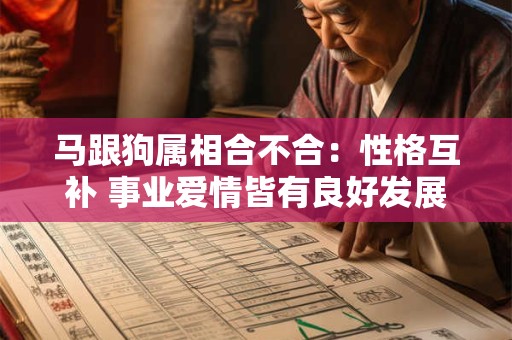 马跟狗属相合不合：性格互补 事业爱情皆有良好发展