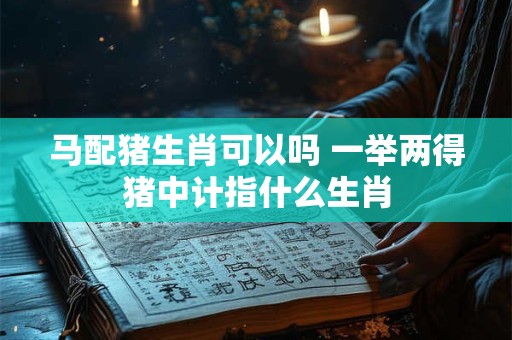 马配猪生肖可以吗 一举两得猪中计指什么生肖