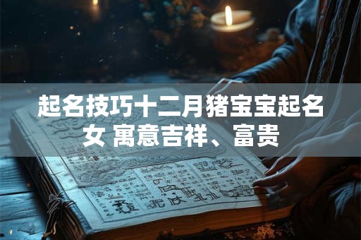 起名技巧十二月猪宝宝起名女 寓意吉祥、富贵 起名技巧十二月猪宝宝起名女 寓意吉祥、富贵