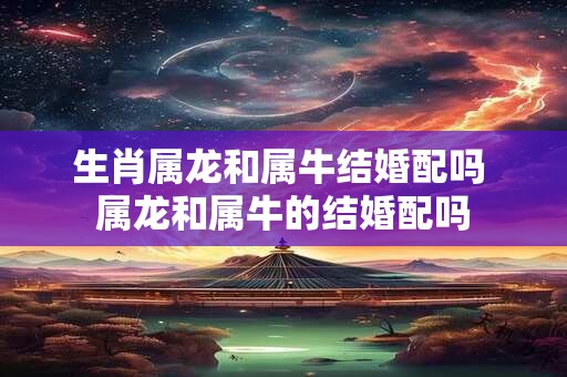 生肖属龙和属牛结婚配吗 属龙和属牛的结婚配吗 生肖属龙和属牛结婚配吗 属龙和属牛的结婚配吗